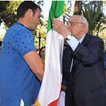 Consegnata al Quirinale la bandiera italiana ad Antonio Rossi. Il discorso del Presidente della Repubblica Napolitano, auspicio per il finanziamento automatico dello sport