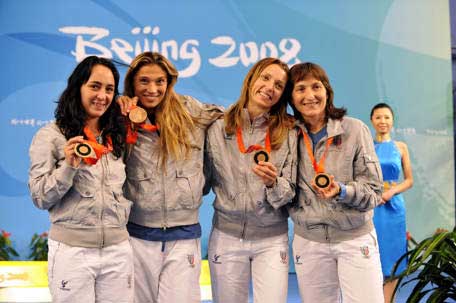Vezzali, Granbassi, Salvatori e Trillini, bronzo nella Scherma - firoretto a squadre